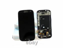 Original SAMSUNG Galaxy S3 Noir i9300 Affichage LCD Cadre Écran Verre Devant