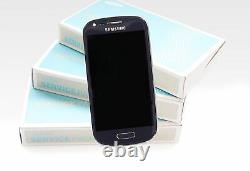 Original SAMSUNG Galaxy S3 mini Bleu i8190 Affichage LCD Écran Verre Devant Neuf