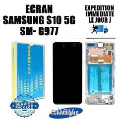 Original Samsung Galaxy S10 5G (SM-G977B) Argent GH82-20442A / GH82-20567A