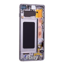 Original Samsung Galaxy S10 Plus G975F Affichage LCD Écran Tactile Écran Argent