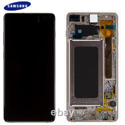 Original Samsung Galaxy S10 Plus SM-G975F LCD Écran + Tactile en Céramique Blanc
