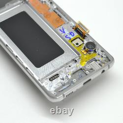 Original Samsung Galaxy S10 SM-G973F Écran Tactile D'Affichage LCD Écran Argent