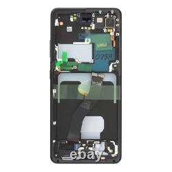 Original Samsung Galaxy S21 Ultra 5G G998B LCD Écran Tactile Verre Noir