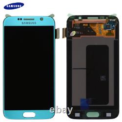 Original Samsung Galaxy S6 G920F Affichage LCD + Touch Screen Écran Bleu Topaze