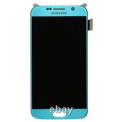 Original Samsung Galaxy S6 G920F Écran Tactile D'Affichage LCD Écran Bleu Topaze