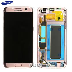 Original Samsung Galaxy S7 Edge G935F Écran Tactile D'Affichage LCD Écran Rose