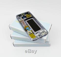 Original Samsung Galaxy S8 Argent G950F Affichage LCD Écran Cadre Edge Neuf