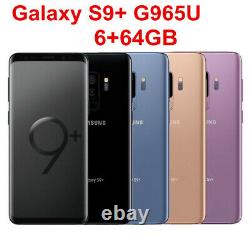 Original Samsung Galaxy S9+ Plus SM-G965U 64GB Débloqué 6.2 Android SmartPhone