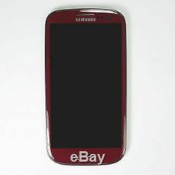 Original Vitre tactile écran LCD sur châssis Samsung Galaxy S3 I9300 rouge