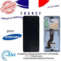Originale Ecran Complet Gris Pour Samsung Galaxy S20+ G985F/G986B Avec Châssis