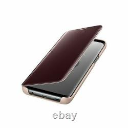 Samsung Étui Original Clear View Standing Coque Or Rose Pour Galaxy S9 Plus
