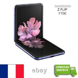 Samsung F700 FDS Galaxy Z Flip 4G+ 256Go Original débloqué Écran Pliable Violet