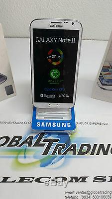 Samsung Galaxy Note 2 N7100 Original 16GB Blanc Libre Nouveau Téléphone
