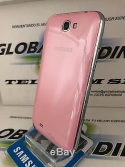 Samsung Galaxy Note 2 N7100 Original 16gb Rose Rose Libre Qualité A Occasion